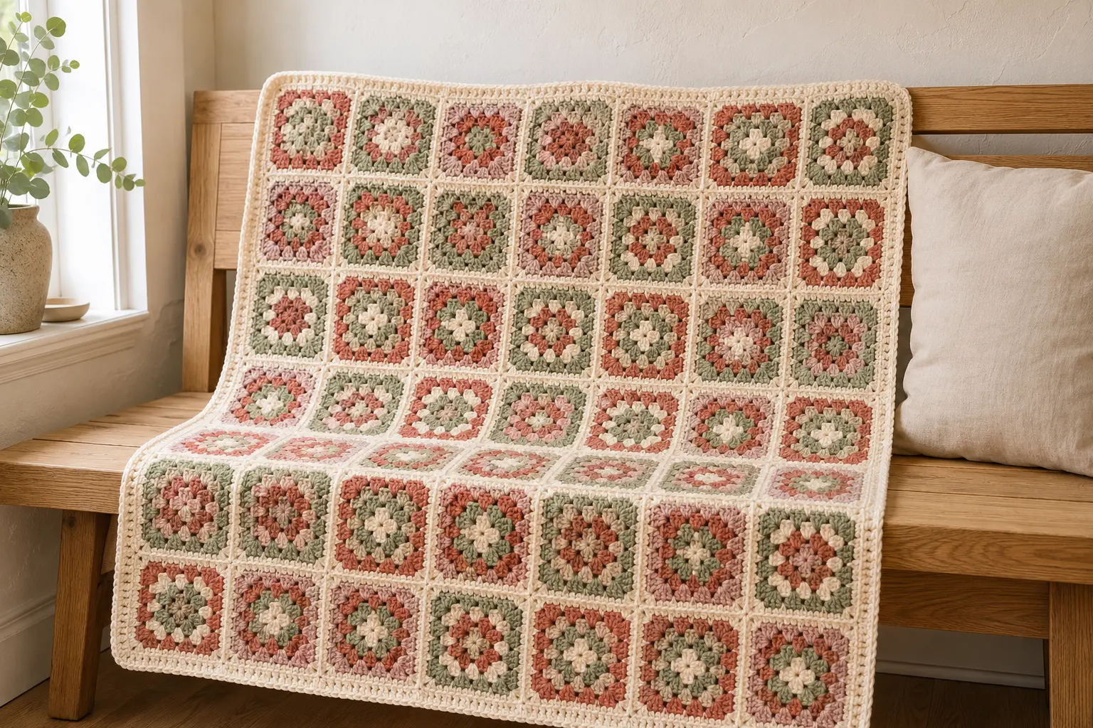 Patchworkdecke häkeln
