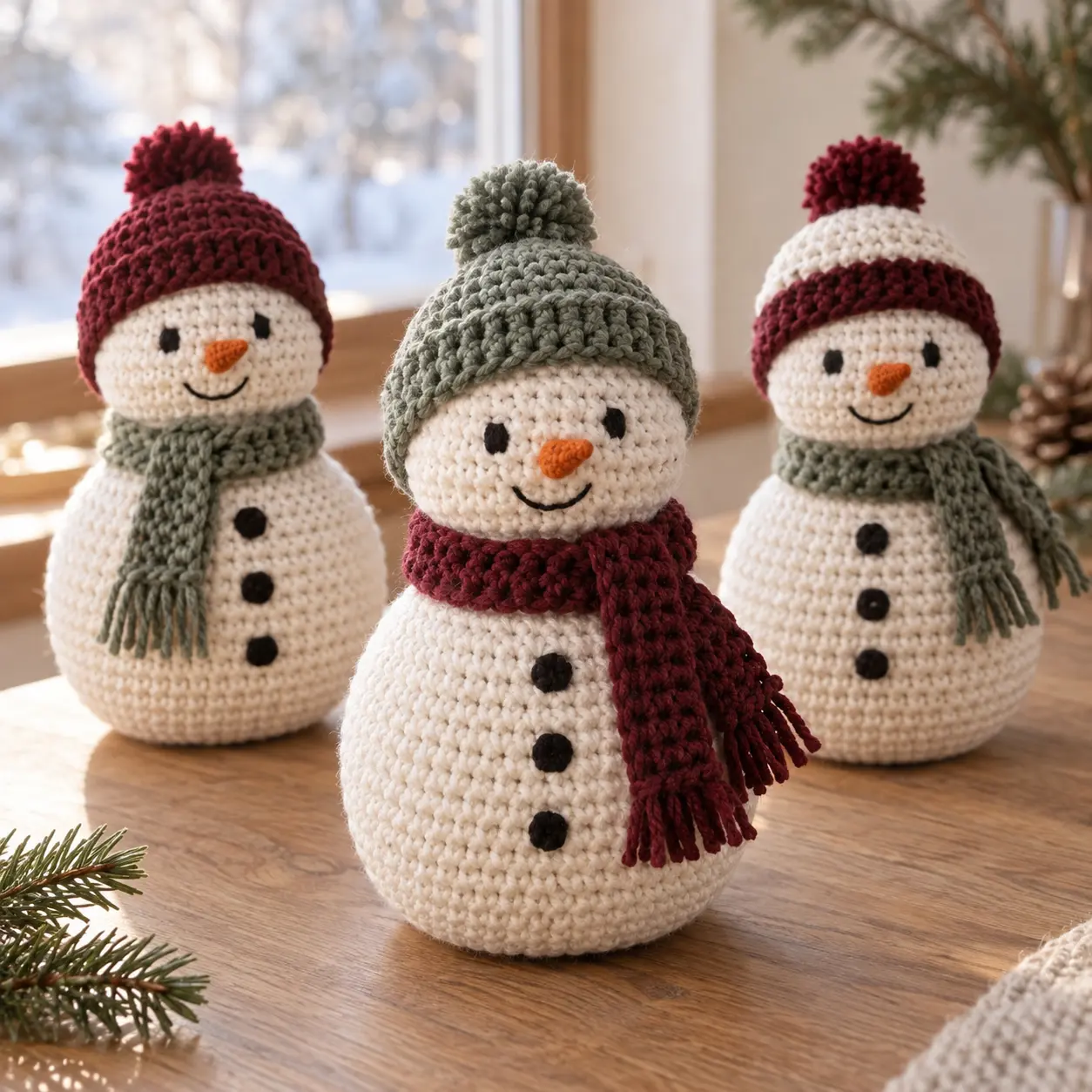 Schneemann häkeln